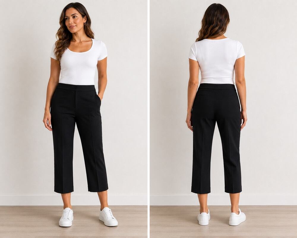 Geneology Women’s Cropped Pants sz 10 Cuff Legged NEW #84